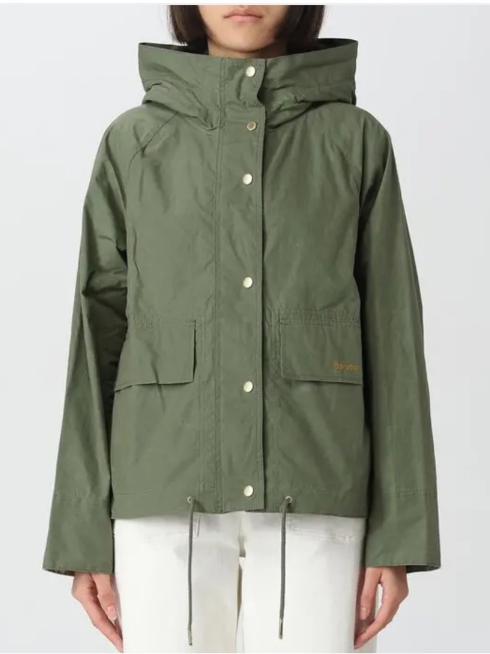 Barbour Showerproof Green Cotton Nith Jacket, US 4 - Picture 4 of 8